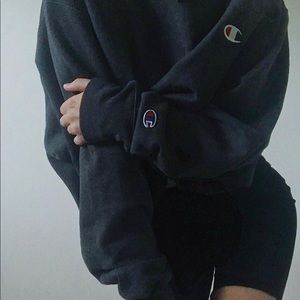 cropped vintage champion sweatshirt